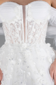 Hochzeitskleider Lang Weiß ABG101