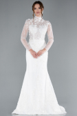 Hochzeitskleider Lang Weiß ABG115