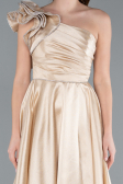 Abendkleid Lang Beige ABU4782