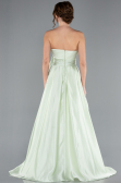 Abendkleid Lang Satin Minzgrün ABU4774