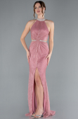 Abendkleid im Meerjungfrau-Stil Lang Rosa ABU4766
