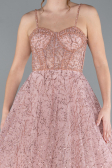 Puder Abendkleid Lang ABU3839