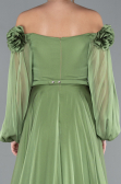 Abendkleid Lang Chiffon Khaki ABU4130
