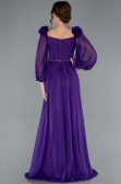 Violette Abendkleid Chiffon Lang ABU4130