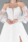 Hochzeitskleider Lang Weiß ABG114