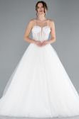 Hochzeitskleider Lang Weiß ABG037