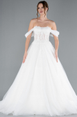 Hochzeitskleider Lang Weiß ABG088