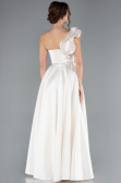 Abendkleid Lang Weiß ABU4782