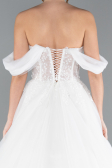 Hochzeitskleider Lang Weiß ABG088