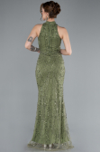 Abendkleid Lang Khaki ABU4791