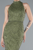 Abendkleid Lang Khaki ABU4791