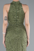 Abendkleid Lang Khaki ABU4791