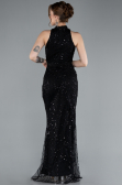 Abendkleid Lang Schwarz ABU4791
