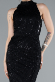 Abendkleid Lang Schwarz ABU4791