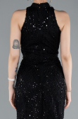 Abendkleid Lang Schwarz ABU4791