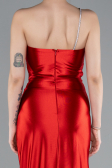 Abendkleid im Meerjungfrau-Stil Lang Rot ABU4817