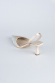 Stiletto Steinbesetzt Beige AB1127