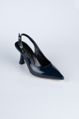 Party-Schuhe Lackleder Marineblau ABR1130