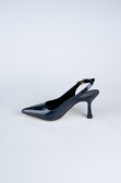Party-Schuhe Lackleder Marineblau ABR1130