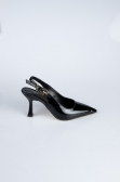 Party-Schuhe Lackleder Schwarz ABR1130