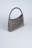 Platin Abendtasche Steinbesetzt VT915