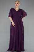 Abendgarderobe in Großen Größen Lang Chiffon Violette ABU4794