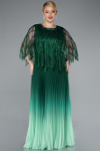 Smaragdgrün Abendkleid İn Übergröße Chiffon Lang ABU4633