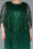 Smaragdgrün Abendkleid İn Übergröße Chiffon Lang ABU4633