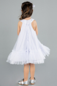 Abendkleid für Kinder Kurz Lila ABK2296