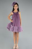 Abendkleid für Kinder Midi Lavendel ABK2297