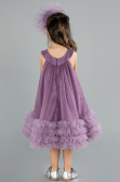 Abendkleid für Kinder Midi Lavendel ABK2297