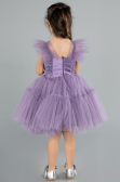 Abendkleid für Kinder Kurz Lavendel ABK2067