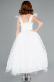 Abendkleid für Kinder Lang Weiß ABU4238