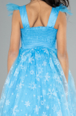 Abendkleid für Kinder Lang Blau ABU4238