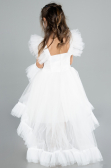 Abendkleid für Kinder Lang Weiß ABU4239