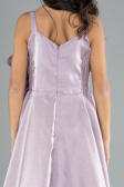 Abendkleid für Kinder Lang Satin Lavendel ABU4831