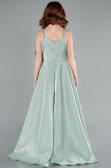 Abendkleid für Kinder Lang Satin Minzgrün ABU4831