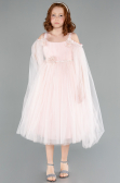Abendkleid für Kinder Midi Puder ABK2299