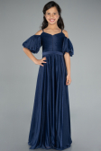 Abendkleid für Kinder Lang Marineblau ABU4828