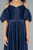 Abendkleid für Kinder Lang Marineblau ABU4828