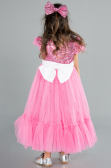 Abendkleid für Kinder Lang Rosa ABU4033