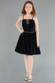 Abendkleid für Kinder Midi Schwarz ABK2298