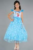 Abendkleid für Kinder Lang Blau ABU4237