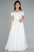 Abendkleid für Kinder Lang Minzgrün ABU4826