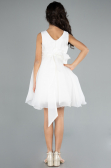 Abendkleid für Kinder Kurz Weiß ABK2158