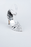 Party-Schuhe Verputz Silber AB1132