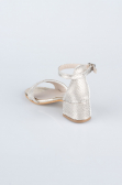 Kinderschuhe Schlangenhaut Gold SE786
