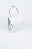 Abendtaschen Laserschnitt Silber SH842