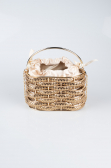 Abendtasche Metall Gold SH847
