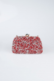 Abendtasche Wildleder Rot SH849